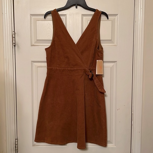 Copper Key Corduroy Dress - Picture 1 of 6